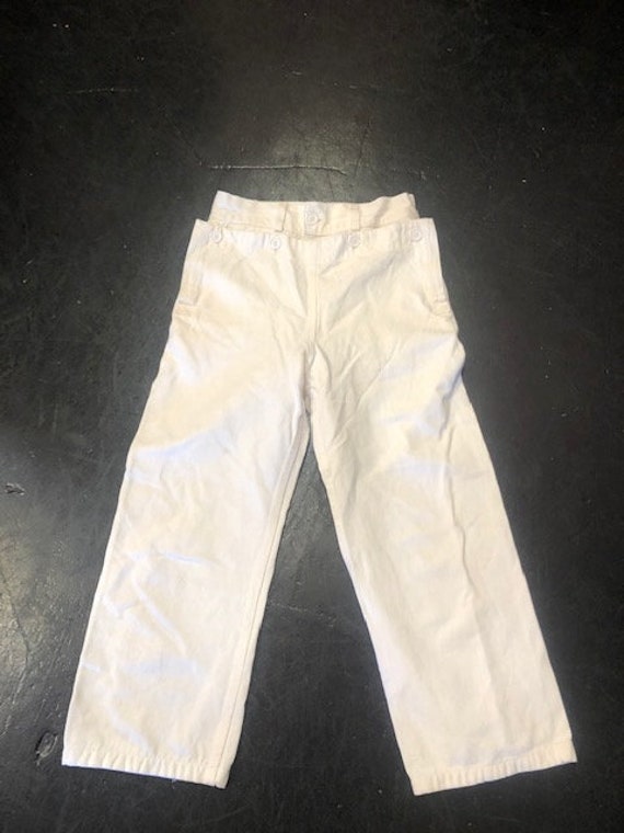 White Nautical/Sailor Pants Flared & High Waist Etsy