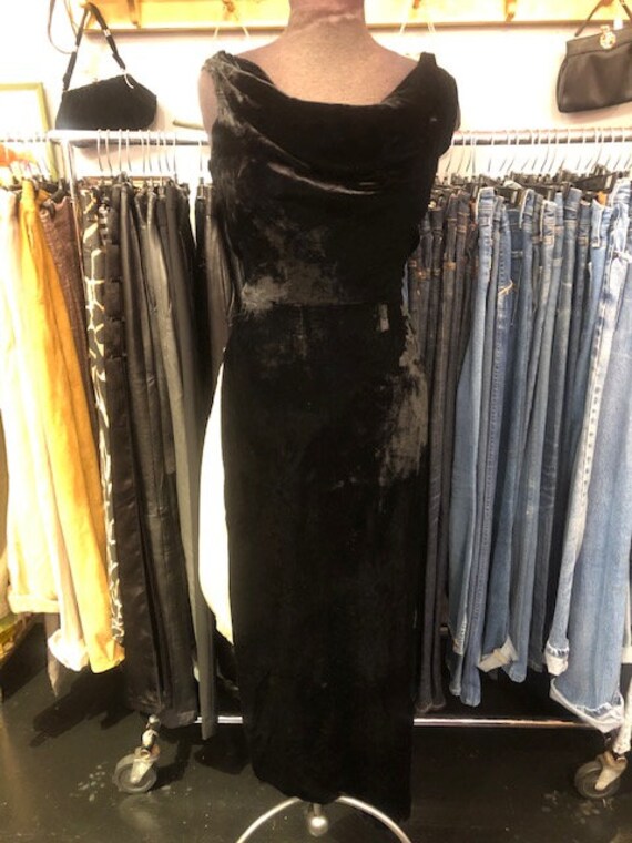 1930's Silk Velvet Gown