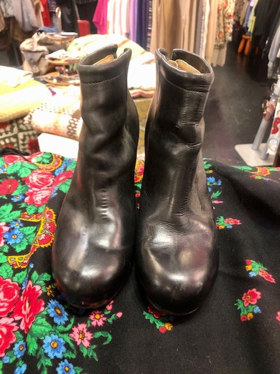Designer Black with Platform Boots