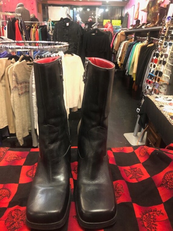Tommy Hilfiger Chunky Platforms Black Boots