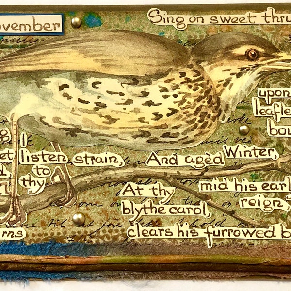 November: Sing on Sweet Thrush... Robert Burns