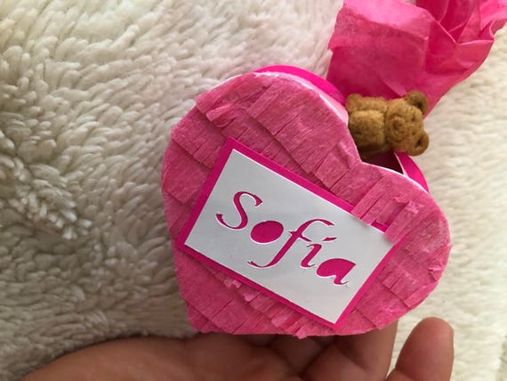 Mini Heart Pinatas (5), Pink Heart Pinata, Valentines Day Gift, Valentines classroom, Heart Piñata, Mini Pinatas, SET of 5 Il_570xn