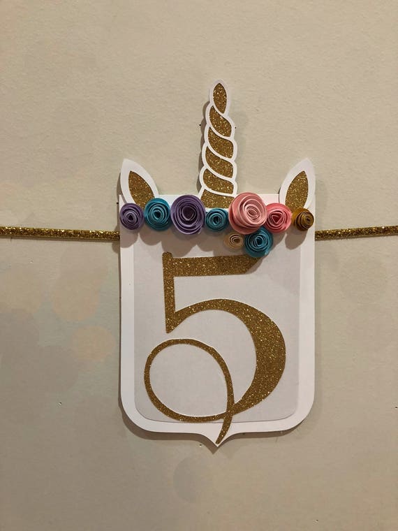 Unicorn banner, unicorn birthday party, unicorn flowers, unicorn party decoration, unicorn theme party, unique unicorn party, unicorn gold Il_570xn
