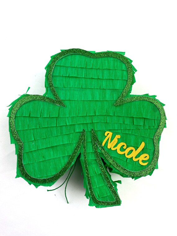St Patrick shamrock mini piñata (1), shamrock, Irish holiday, San Patricio , saint paddle, Gift box, st Patrick decor Il_570xn