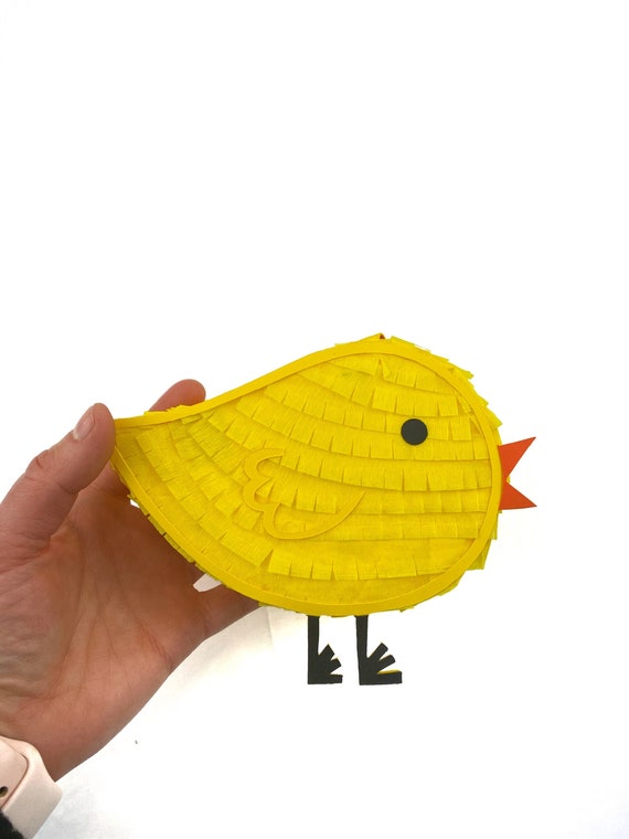 Easter chick mini piñata (1), chick piñata , chick gift box, peep favors, hop bunny, Easter table decor, Easter basket, Easter gift box Il_570xn
