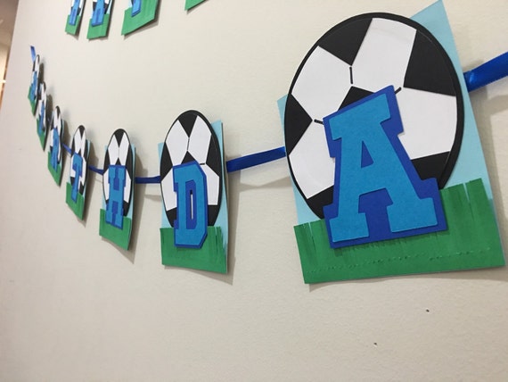 Soccer party, soccer party decorations, soccer banner Il_570xn