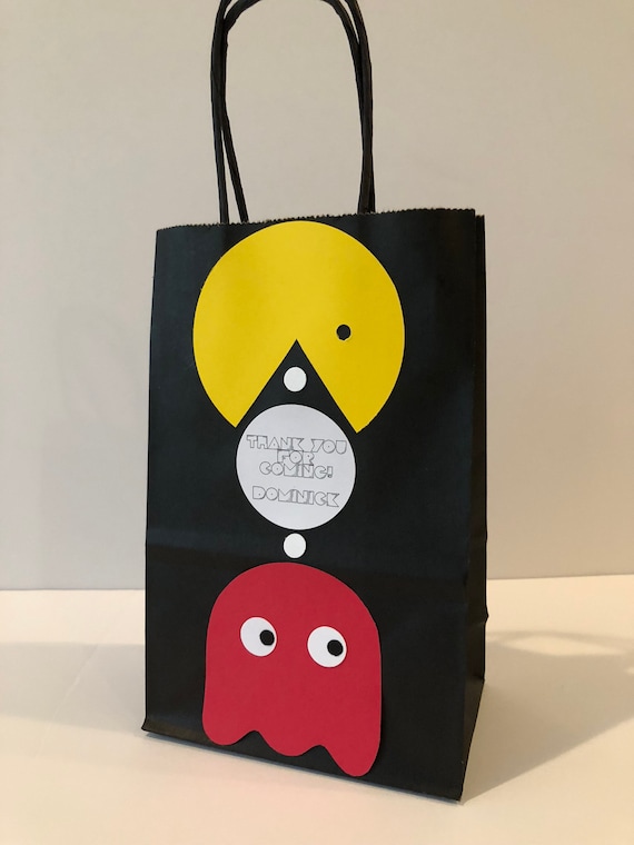 Pac-man birthday, Pac-man party, pac man treat bags, video game birthday, gamer birthday, gaming party, vintage games party, pac-man ghost Il_570xn