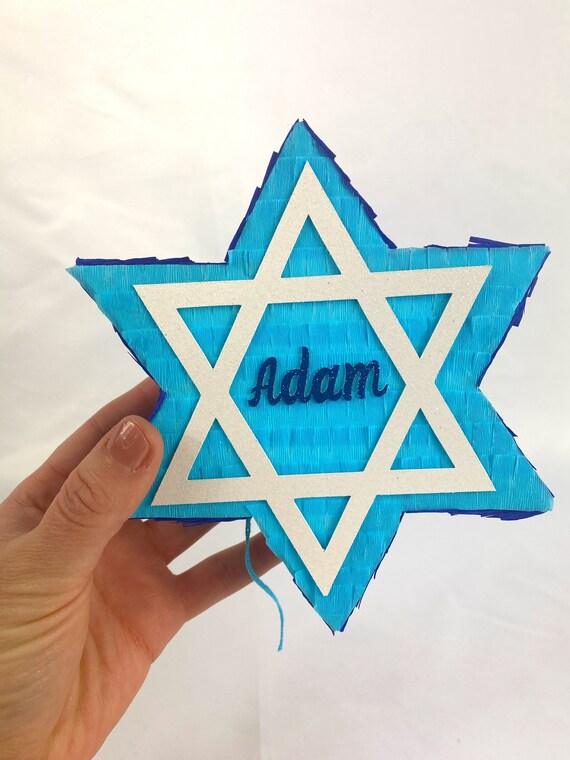 Star of David mini piñata (1), Hanukah gift, Chanukah present, Festival of Lights, Shield of David, Magen David, Hexagram, Jewish festival Il_570xn