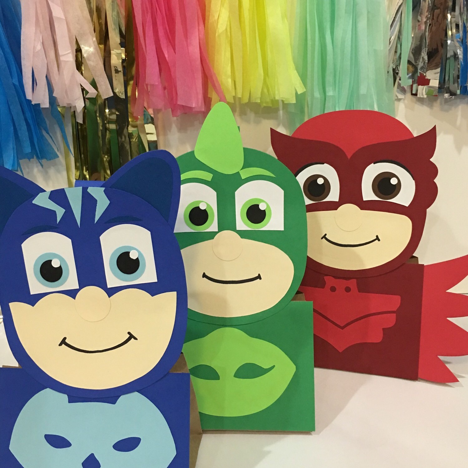 Pj masks party pj mask gift bags pj mask party decoration Etsy