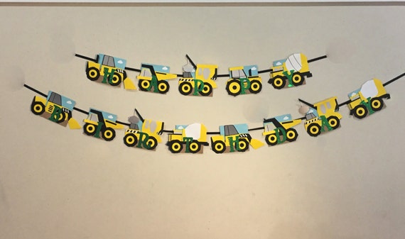 Construction birthday, Construction party, Construction party decorations, tractors party Il_570xn
