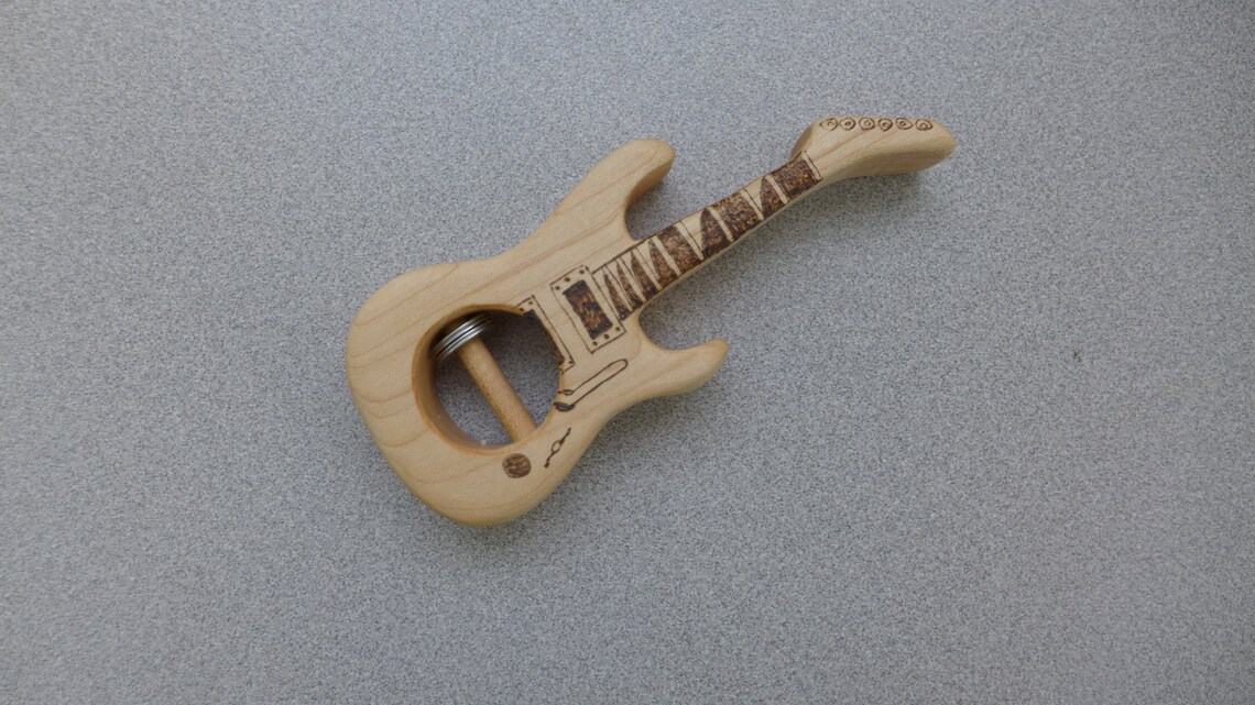 Rocker Baby Guitar Rattle Jackson Soloist Wooden Rattle Etsy