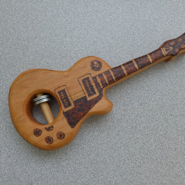 Handgefertigte Ahorn Holz Gitarren Rassel, Musik Liebhaber Geschenk