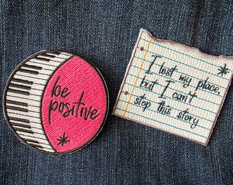 Note to Self: Be Positive  |  Patches for Dear Jack