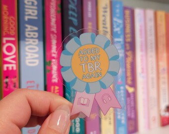 TBR Award Sticker – Clear Vinyl