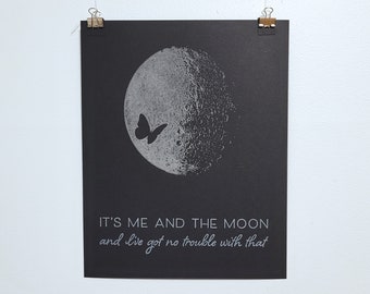 Me & The Moon Print