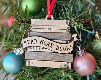 Read More Books Ornament