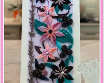 Custom made Stained Glass picture/ Fused Glass Picture/ Glass Wall hanging/ Glass Panel- Custom made to order