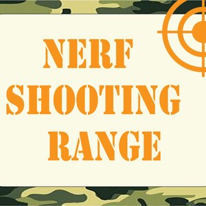 Nerf-Schießstand zum ausdrucken | Etsy