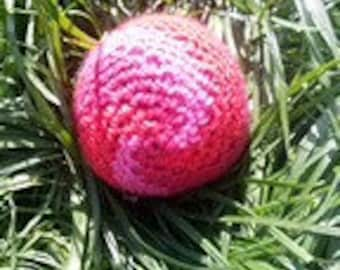 Guaranteed stable crocheted juggling balls for professionals and beginners/ hacky sack red