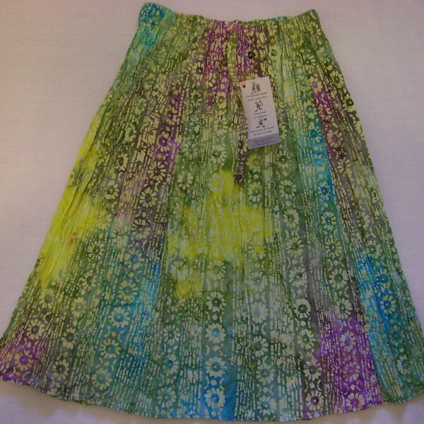 Broomstick tie dye skirt