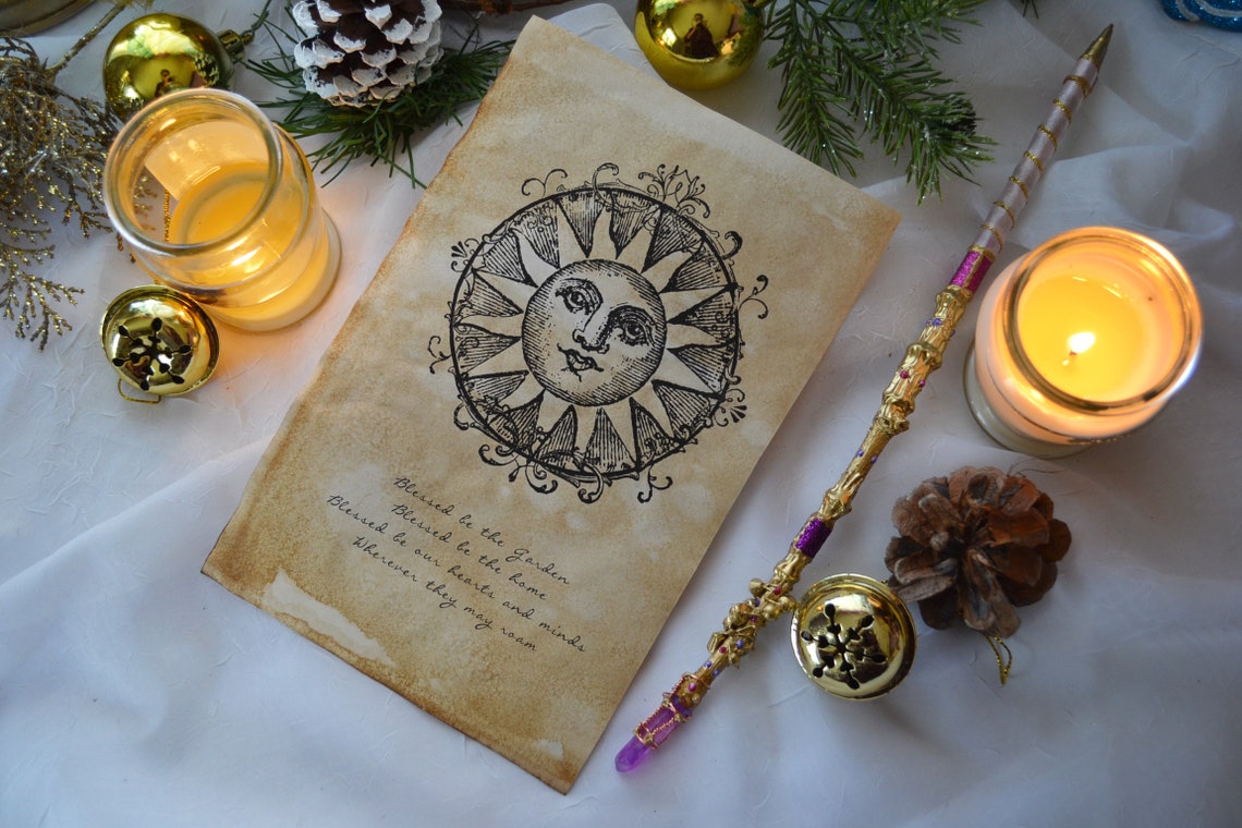 Printable Home Blessing Wall Art. Digital Grimoire Spell Etsy
