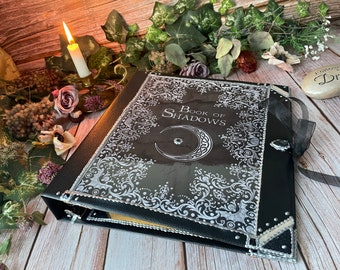 Book of Shadows Binder / Witchcraft Spellbook / Vintage Style Wiccan Journal / Magick Diary For Witches  / 3 Ring Grimoire Binder With Pages