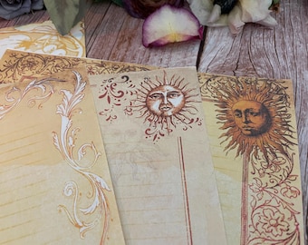 Paquete económico de papel de escritura Celestial Sun (descarga imprimible)
