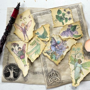 Faerie Junk Journaling Ephemera For Your Witchcraft Grimoire, Book Of Shadows or Spell Book w/ Fairytale Illustrations. Fairycore Journaling