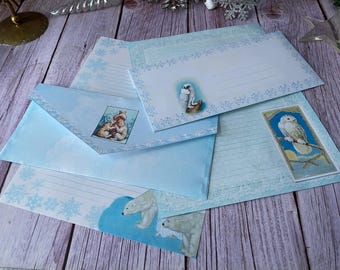 Winter Solstice Stationary Set: Yule Animals Journal Sheets (Digital Download)