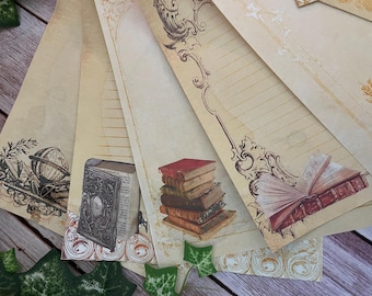 72 Digitales Dark Academia Buch der Schatten zum Ausdrucken. Hexenzauberbuch Papier Packung herunterladen. Leere Grimoire Journal Blätter