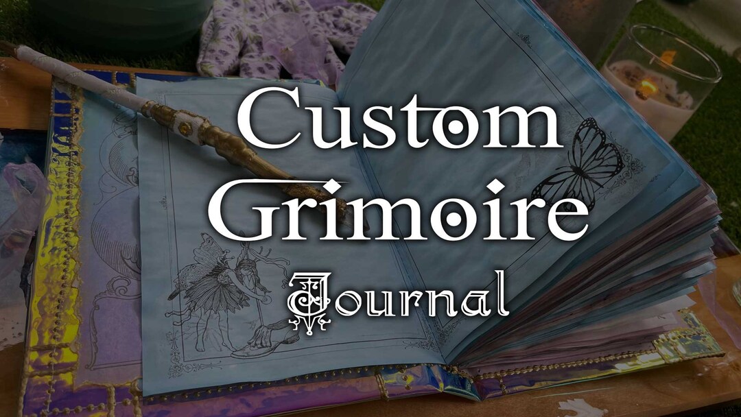 Custom Book of Shadows With Your Own Personalized Theme. Customized