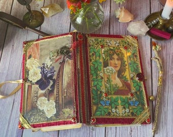 Set de diario de verano con temática de brujas y bolígrafo con forma de varita mágica (pieza única)