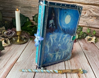 Fairy Book Of Shadows. Blank Fairytale Themed Grimoire. Fae Folk Wiccan Journal. Night Forest Faerie Fantasy Spell Book. Sidh Magick Diary.