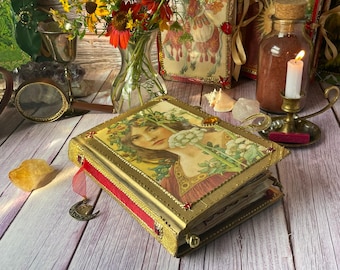 Set de diario de verano con temática de brujas y bolígrafo con forma de varita mágica (pieza única)