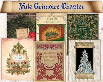 Grimorio de Yule: Una guía para la Navidad de la bruja. Libro de las Sombras del Solsticio de Invierno. Información, sugerencias y proyectos de bricolaje para el solsticio de invierno pagano.