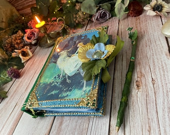 Fairy Book Of Shadows. Blank Fairytale Themed Grimoire. Fae Folk Wiccan Journal. Night Forest Faerie Fantasy Spell Book. Sidh Magick Diary.