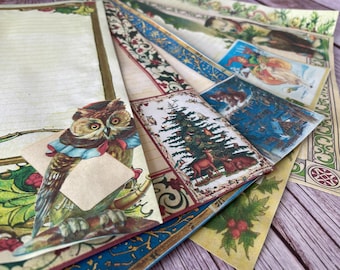 Winter Solstice Stationary Pages: Yule Animals Journal Sheets (Digital Download)
