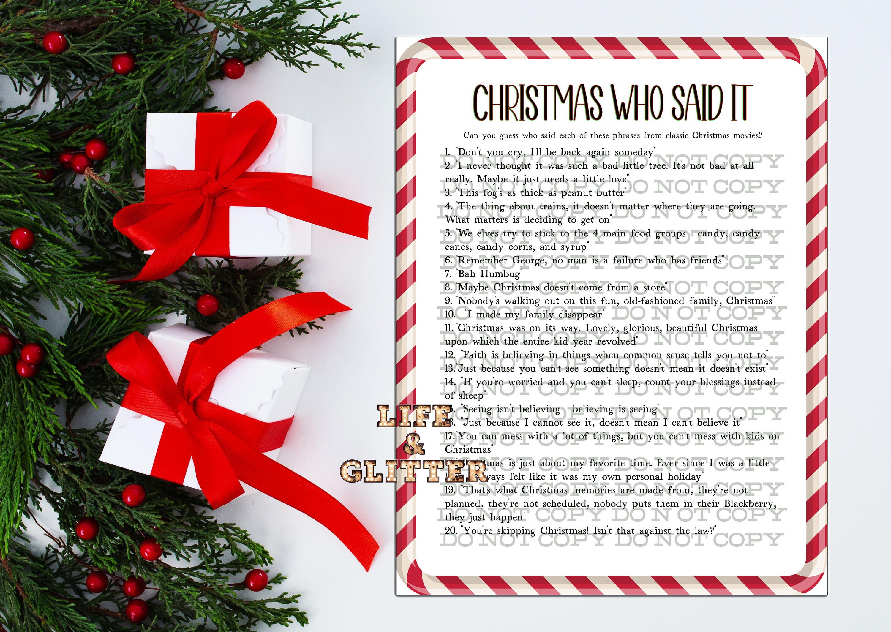 Christmas Who Said It Home Alone Christmas Vacation Santa - Etsy Australia