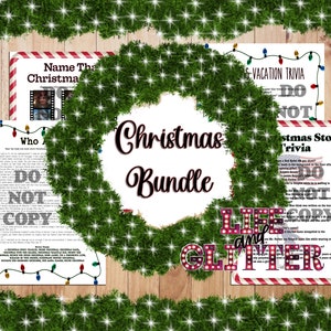 Christmas Game Bundle, christmas movies christmas games, games for kids, games for adults, home alone, christmas vacation, christmas story