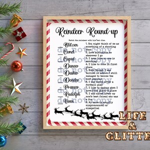 Reindeer Round Up Christmas Party game, christmas game, teacher resource, children&#39;s game, family game night, Christmas party, ugly sweater