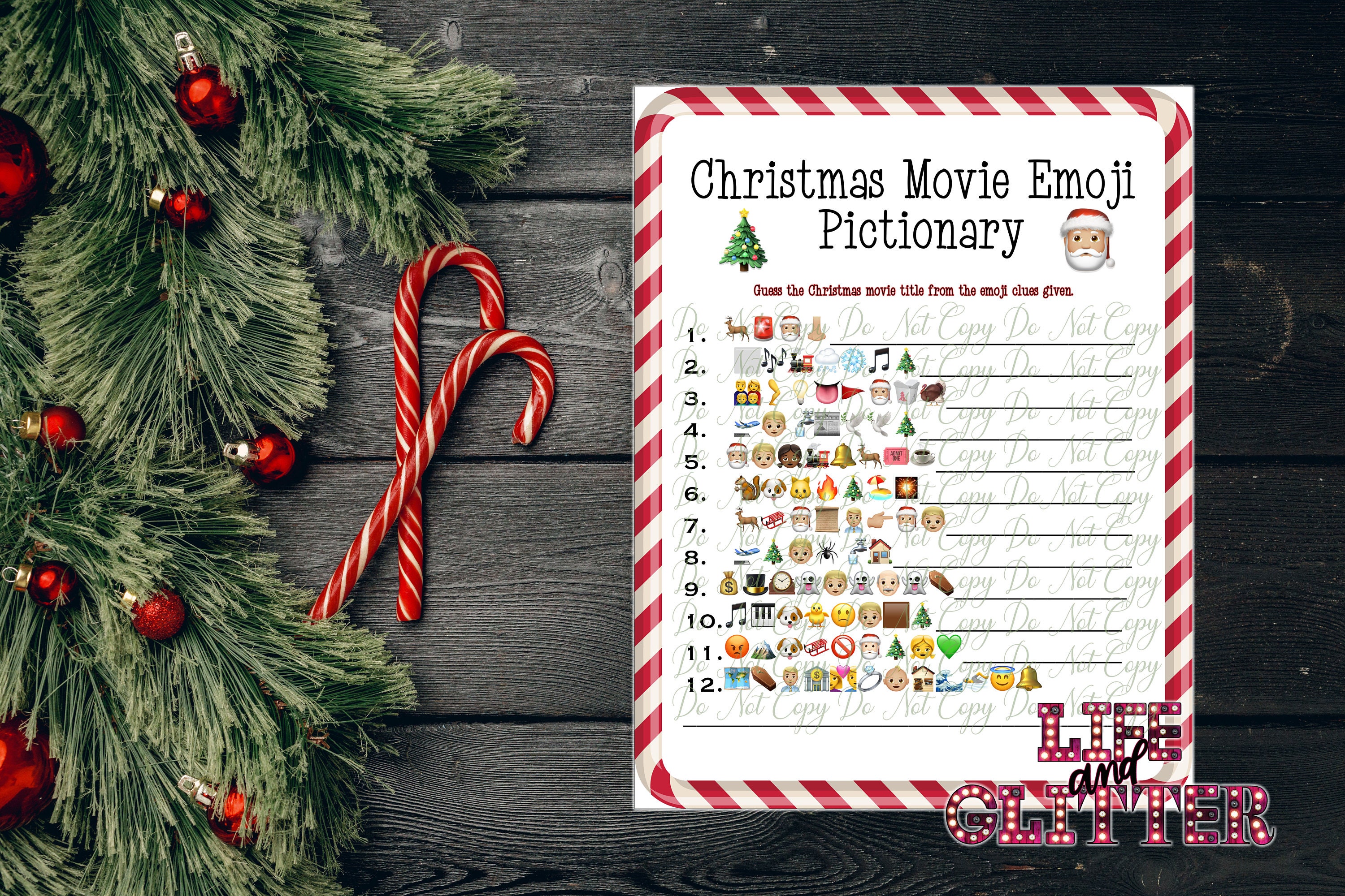 christmas film emoji game