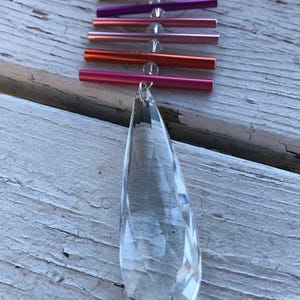 Suncatcher, Recycled Crochet & Knitting Crystals, Each Unique, Hand Made image 2