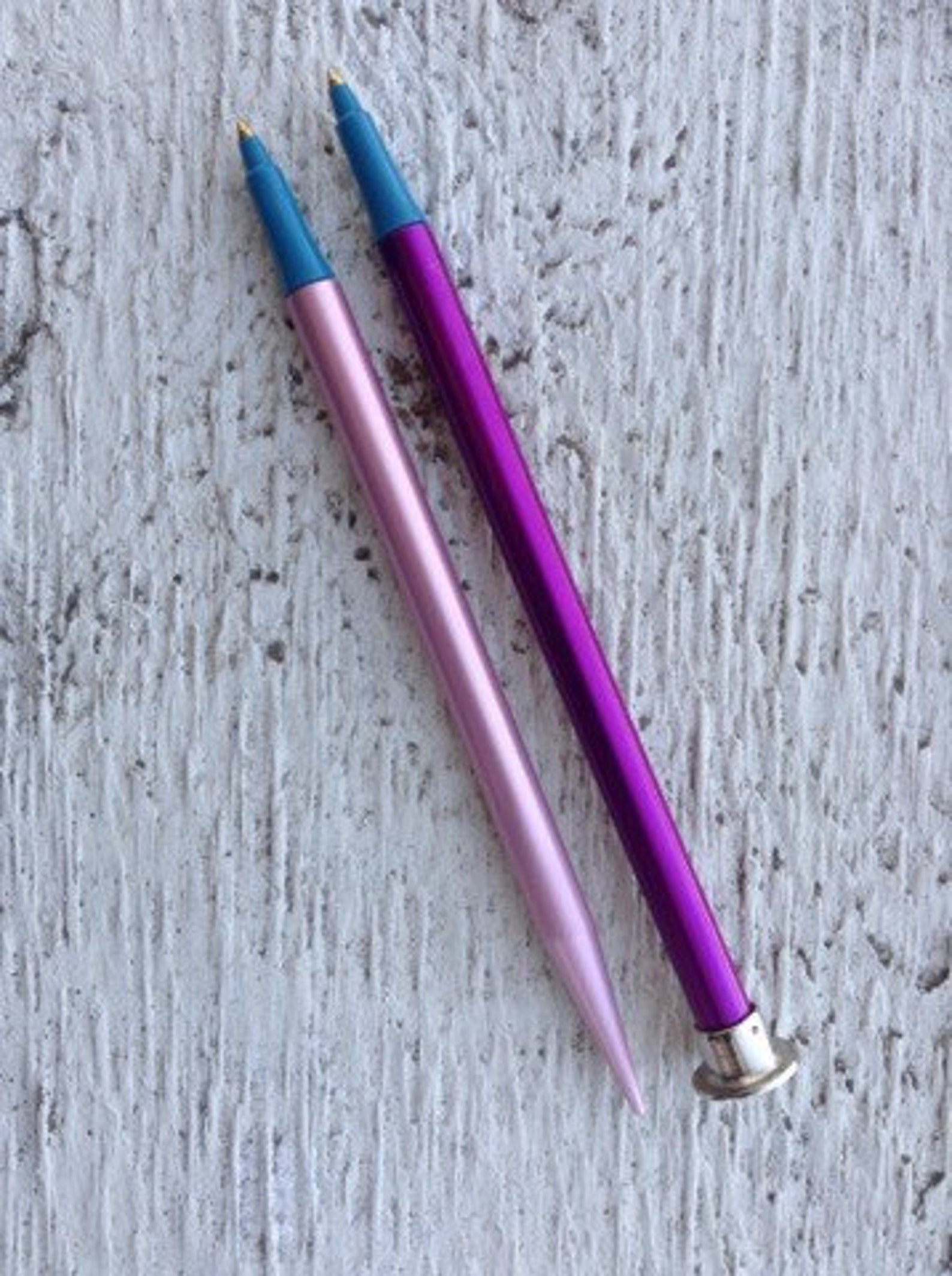 Knitting needle pens Etsy