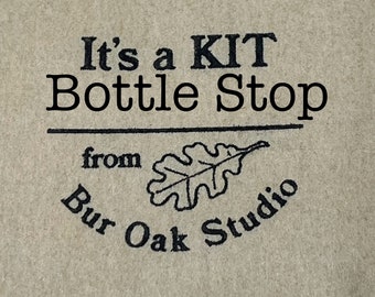 DIY KIT , Bottle Stop, Recycled Knitting Needles