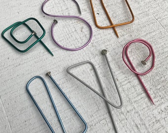 Shawl Pin, Recycled Knitting Needles, also for scarf, hat & hair!