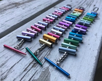 Knitting needle bracelet, one of a kind- 'the knockoff'