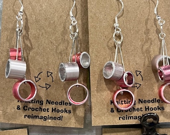 Earrings, Knitting Needle ‘Bubbles’