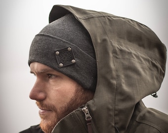 Gorro orgánico gris oscuro