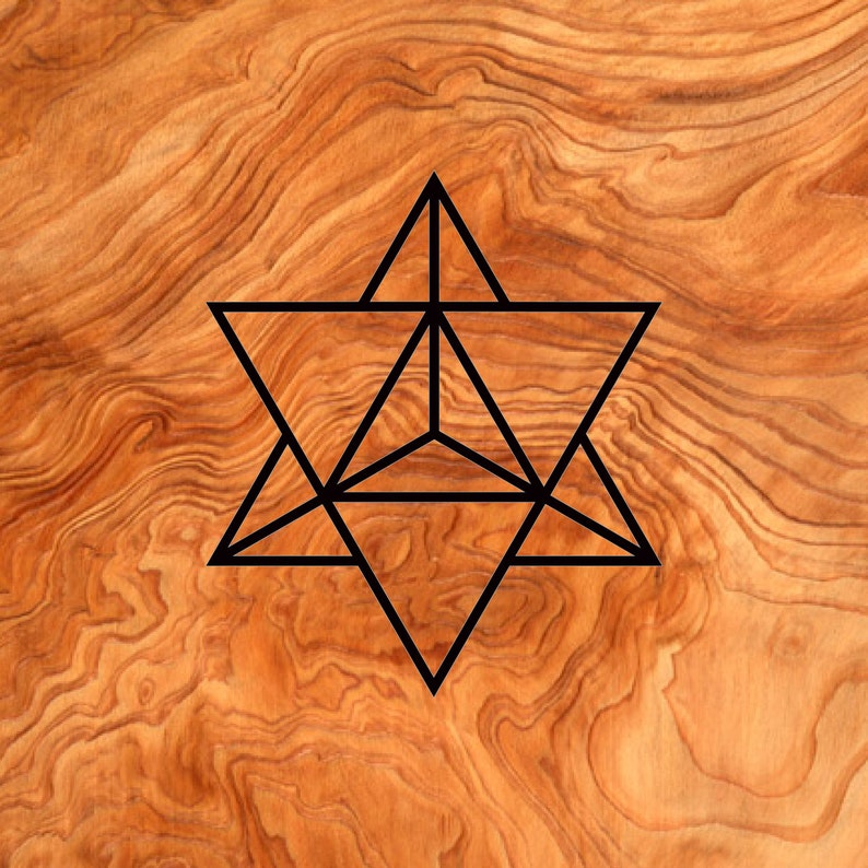 Merkaba sacred geometry 3x3.5 Etsy