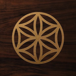 Seed of life sacred geometry die-cut decal sticker 3x3